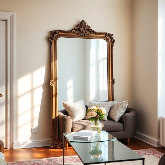 reflective surfaces create illusion