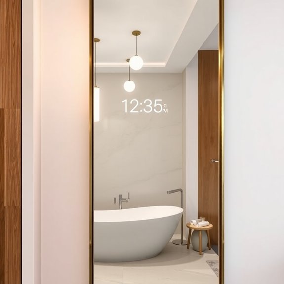 reflective vertical surfaces