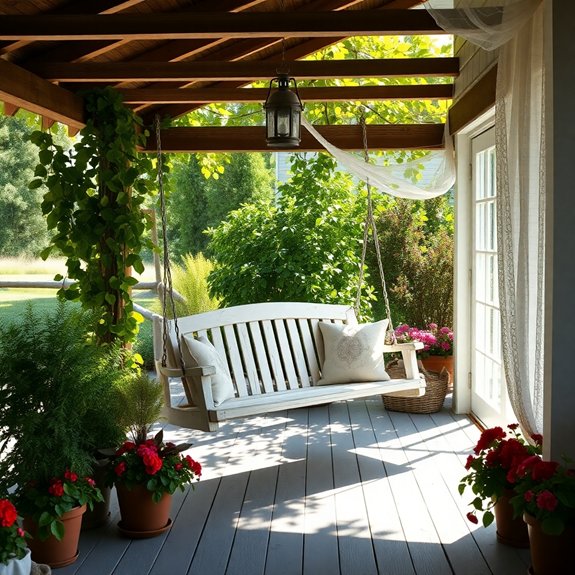 rustic outdoor seating bliss