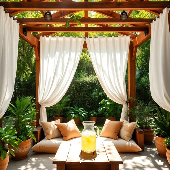 serene outdoor relaxation space