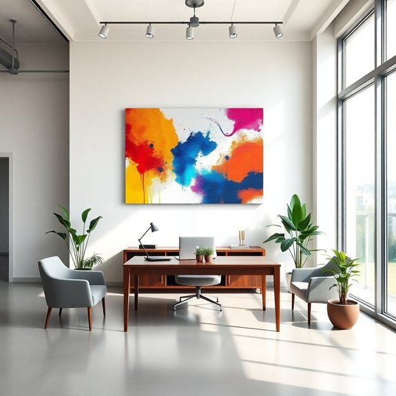 set up art installations