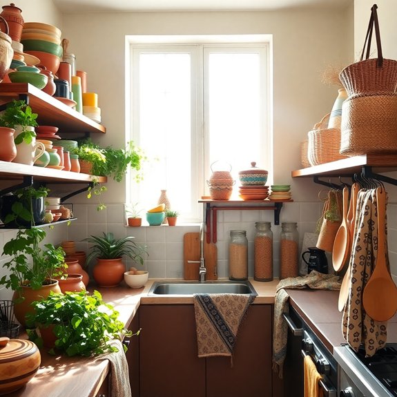 showcase open shelving