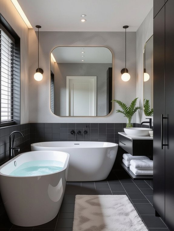 sleek sophisticated monochromatic design