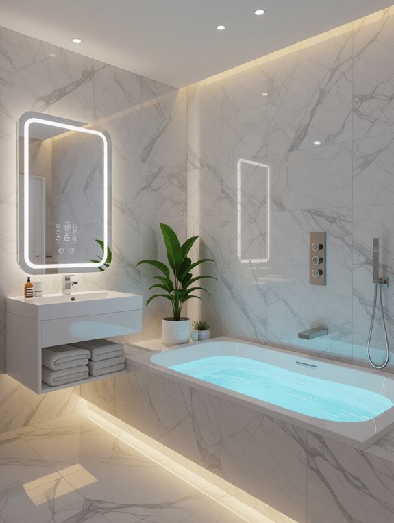 smart comfortable modern bathroom