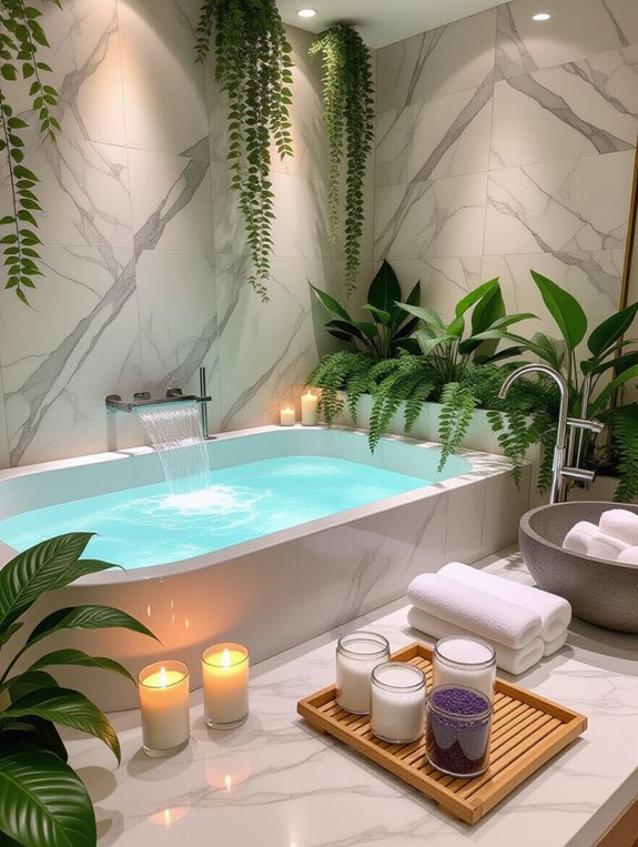 spa inspired bathroom accessories