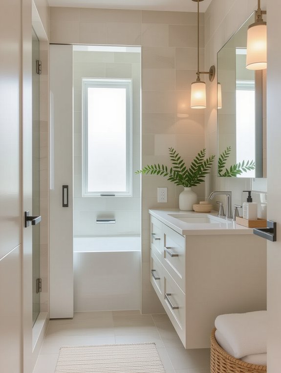 space saving pocket door solution