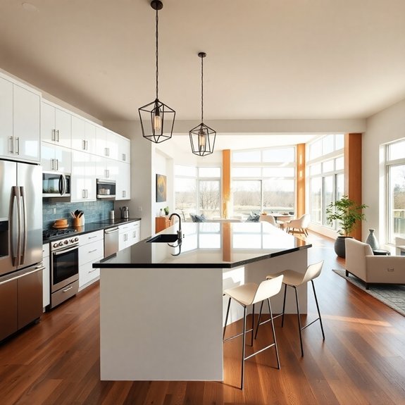 spacious interconnected living areas