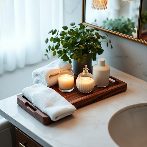 stylish bathroom accessory organizer