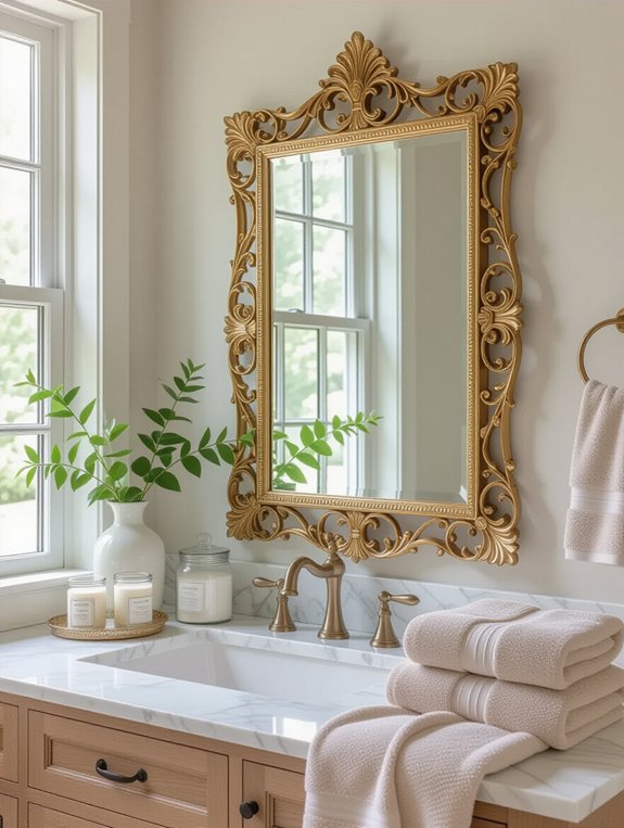 stylish bathroom mirror options