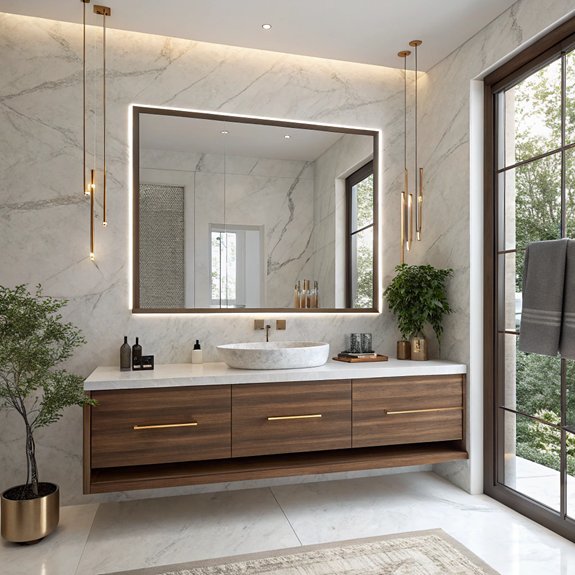 stylish bathroom storage solution