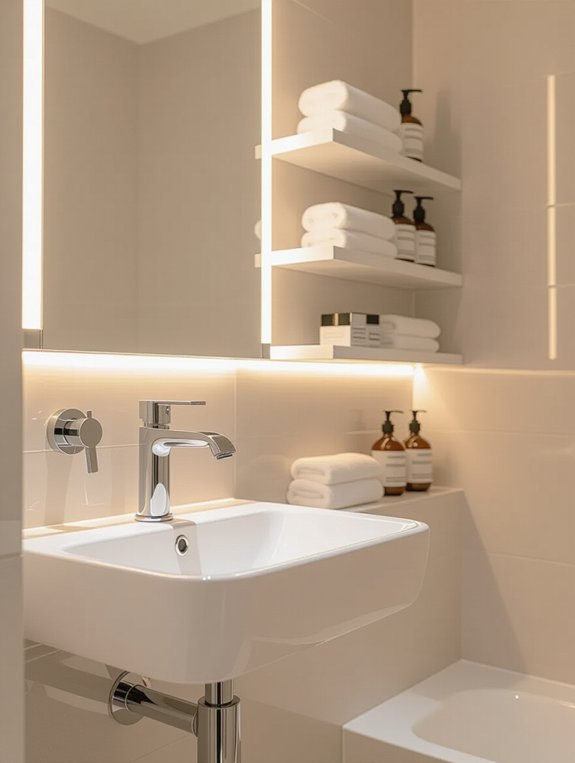 stylish compact bathroom fixtures