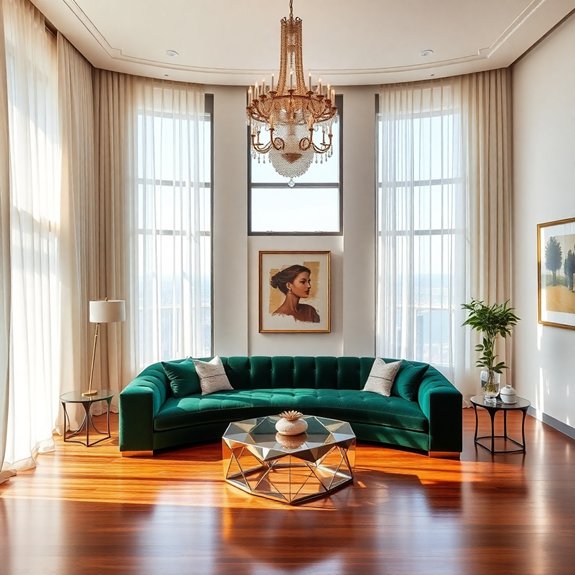 stylish drapes and blinds