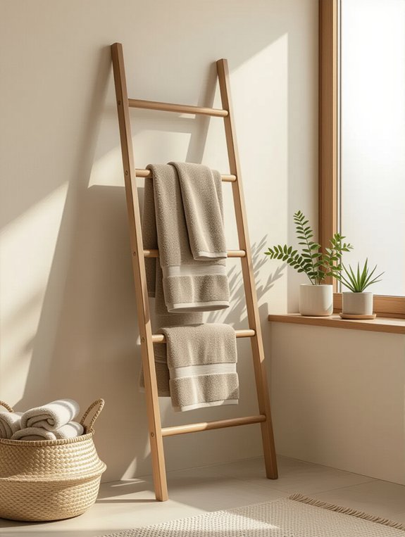 stylish functional towel storage