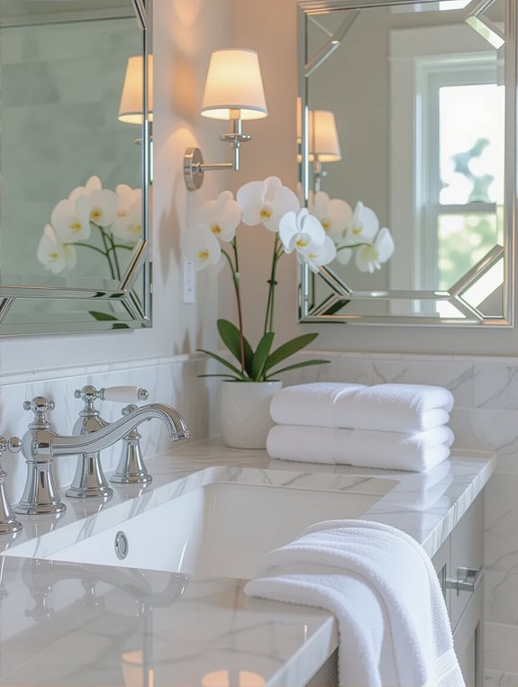 stylish hardware enhances aesthetics