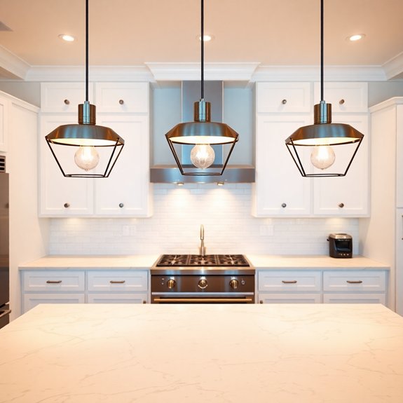 stylish island pendant lighting