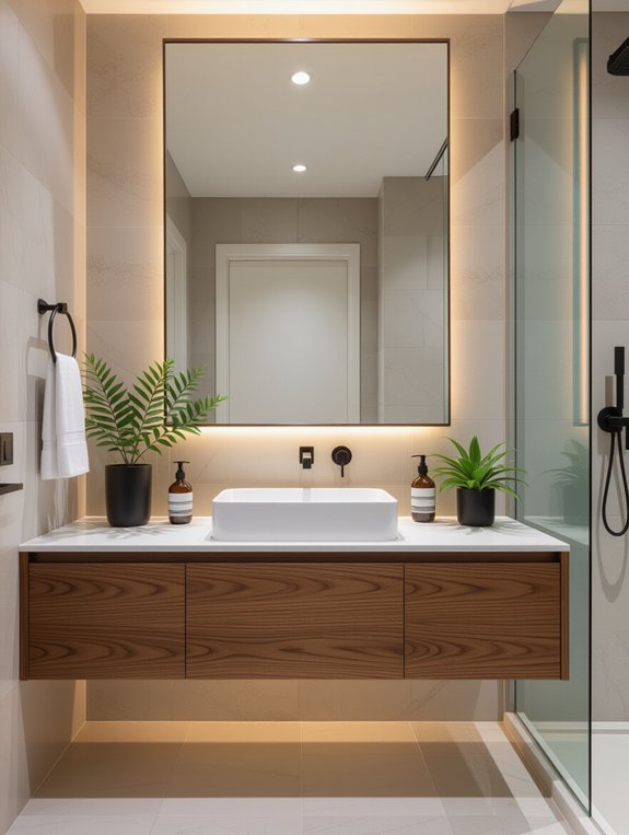 stylish space saving bathroom solution