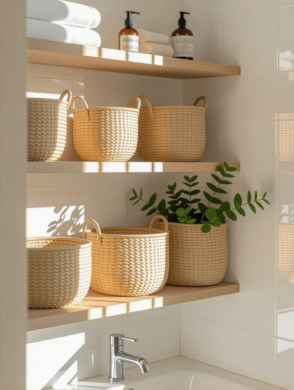 stylish storage with baskets