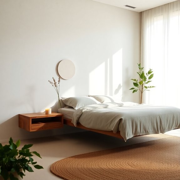 suspended bedside storage solution