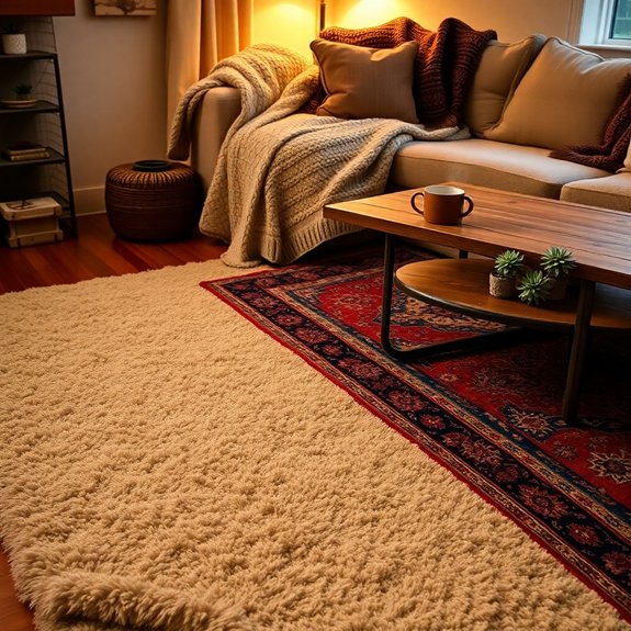 textured comfort with rugs