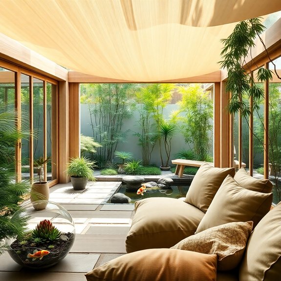 tranquil meditation space