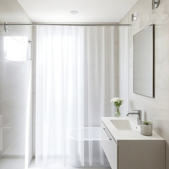 transparent bath privacy solution