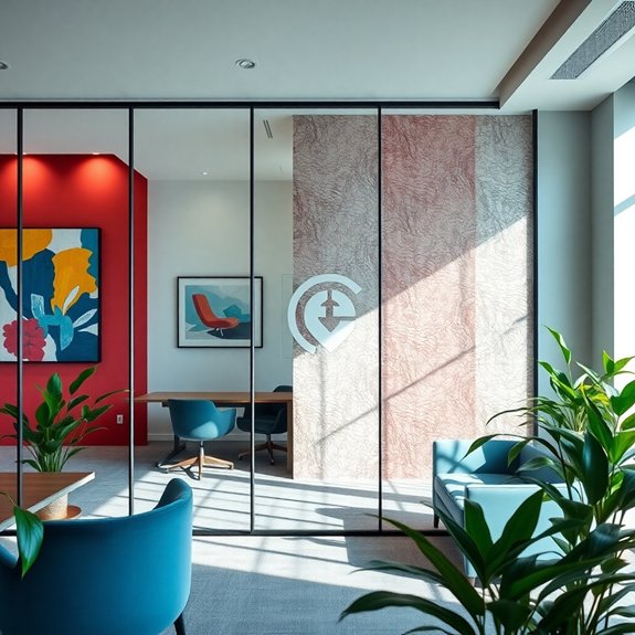 transparent dividers for spaces