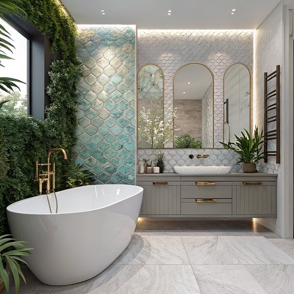 unique kitchen wall designs