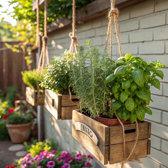 vertical indoor herb garden