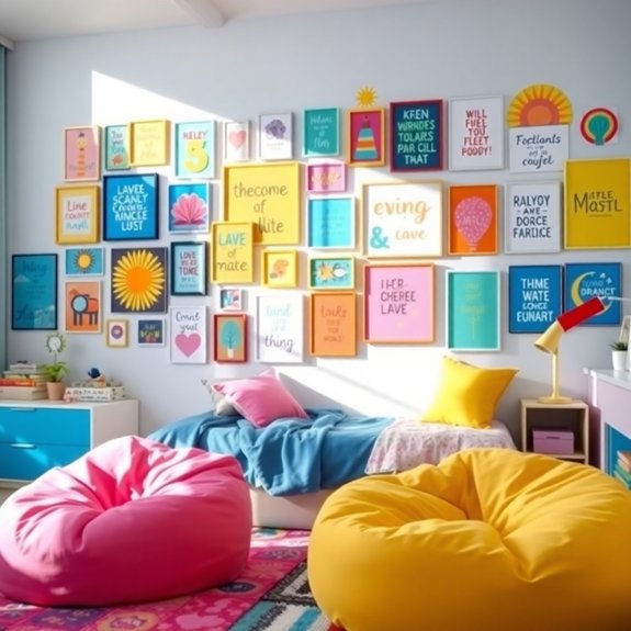 vibrant art display spaces