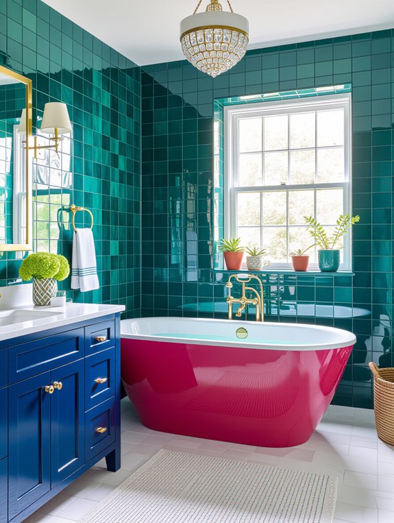 vibrant bathroom design ideas