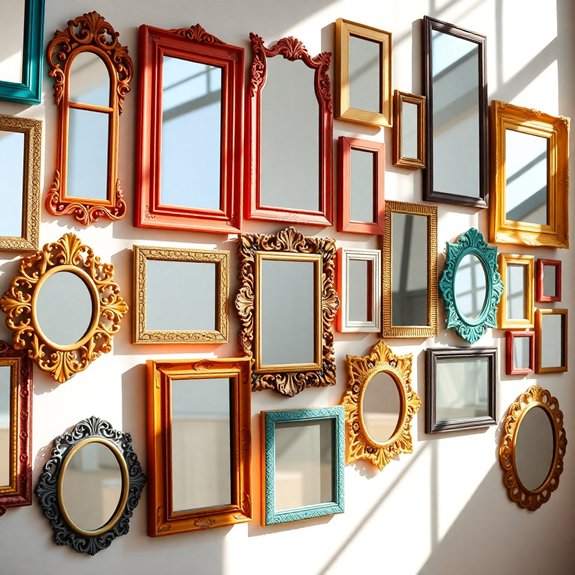 vibrant decorative wall mirrors