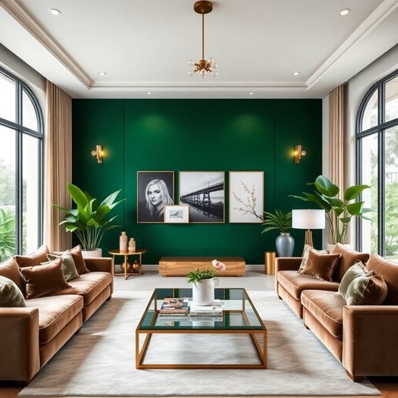 vibrant interior design feature