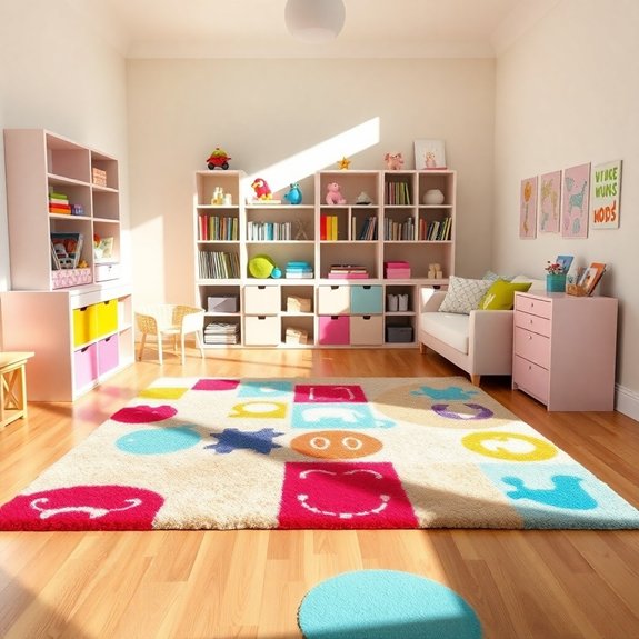 vibrant play area rugs