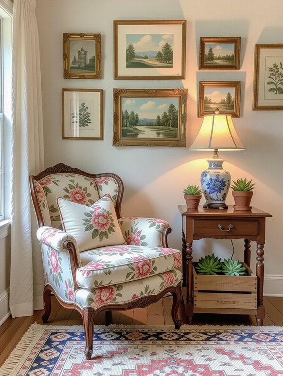 vintage decor adds charm