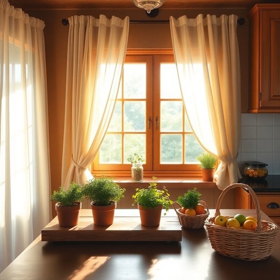 warm and inviting curtains
