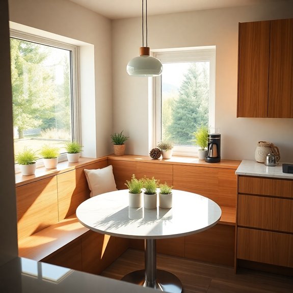 warm morning dining spaces