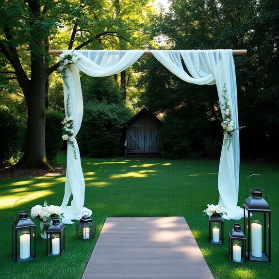 wedding ceremony decorative structure