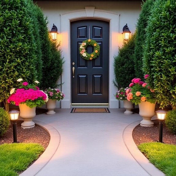 welcoming pathway layout