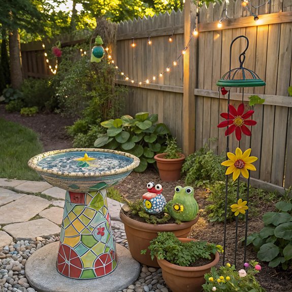 whimsical outdoor decor