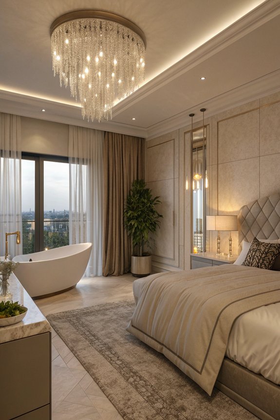 adjustable mood lighting options
