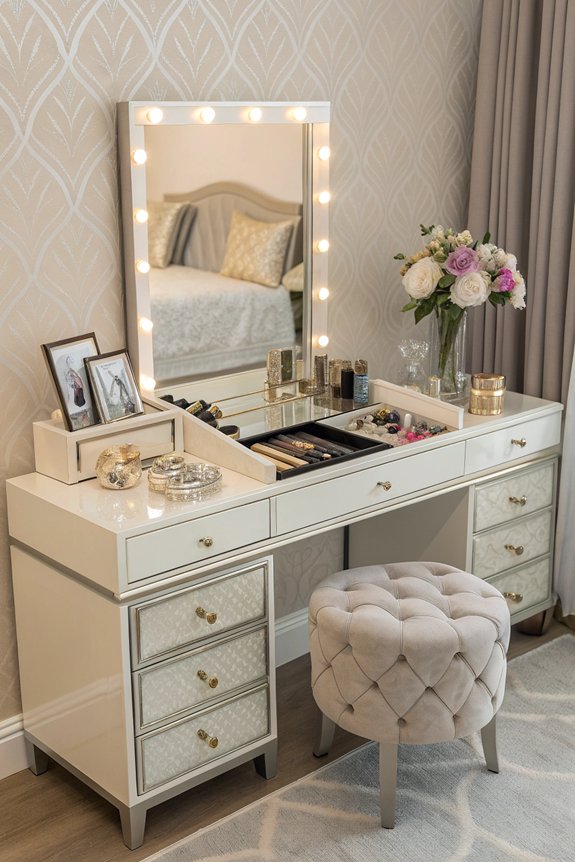 ample storage dressing tables
