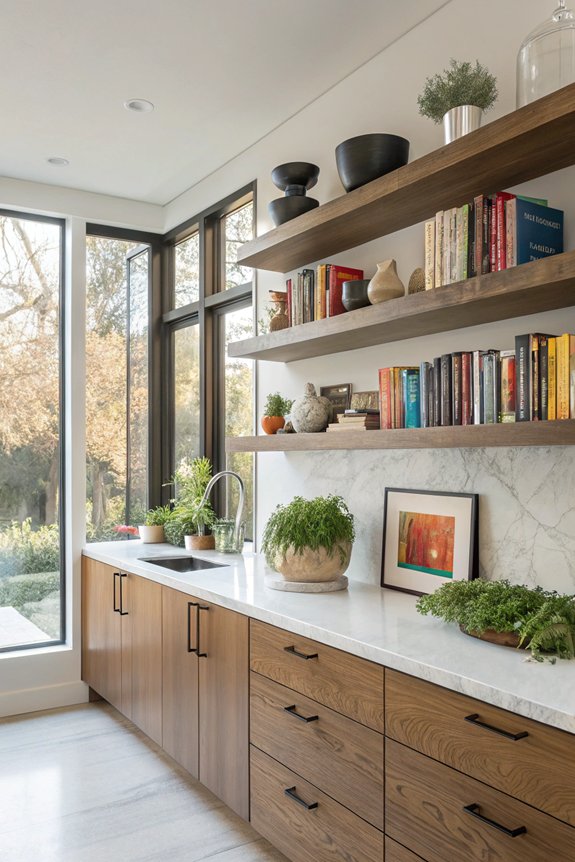 artwork enhances kitchen aesthetics