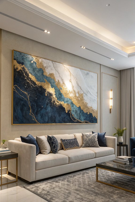 bold art enhances space
