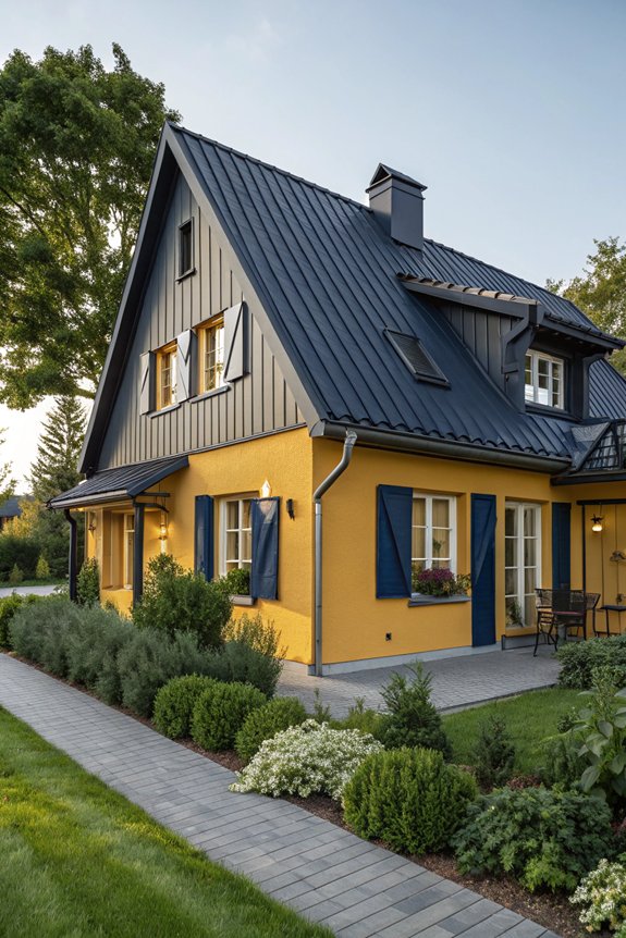 bold charcoal enhances sophistication