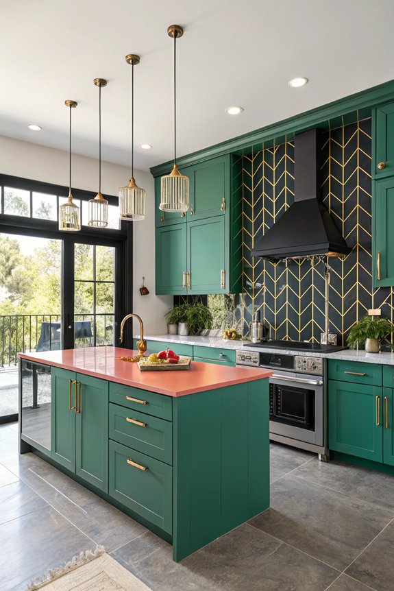 bold colors transform kitchens