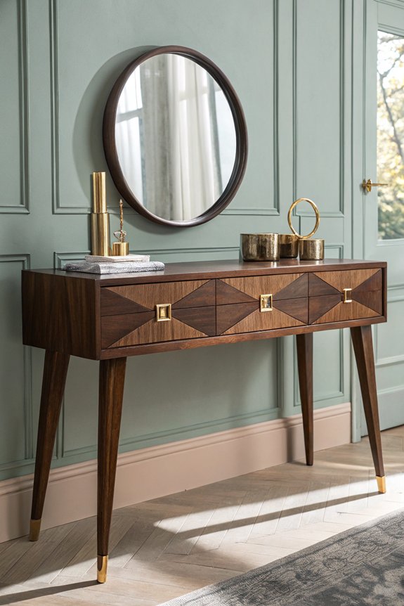 bold geometric wooden furniture