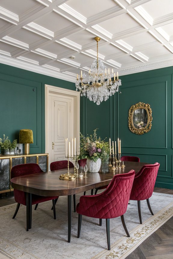 bold luxury dining walls