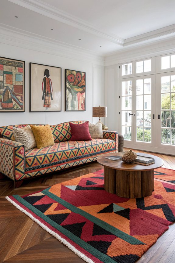 bold patterns enhance interiors