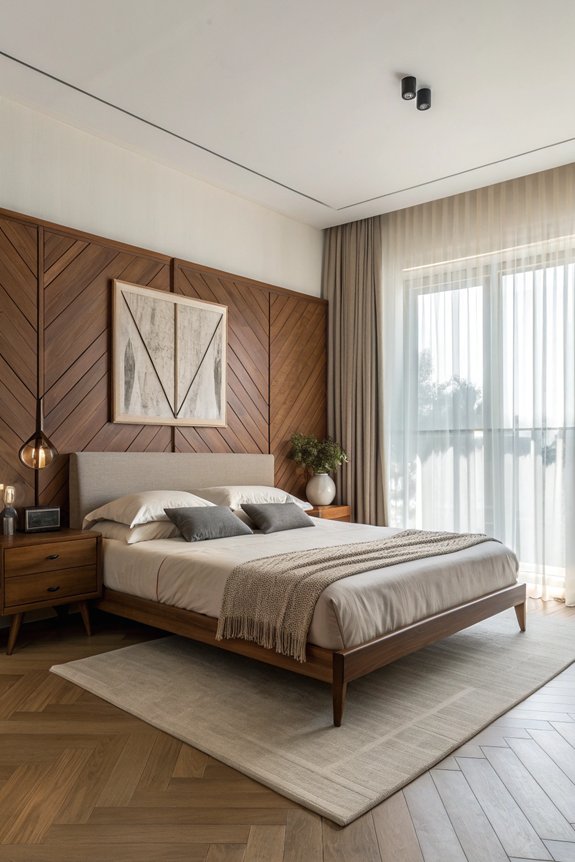 bold statement headboard design