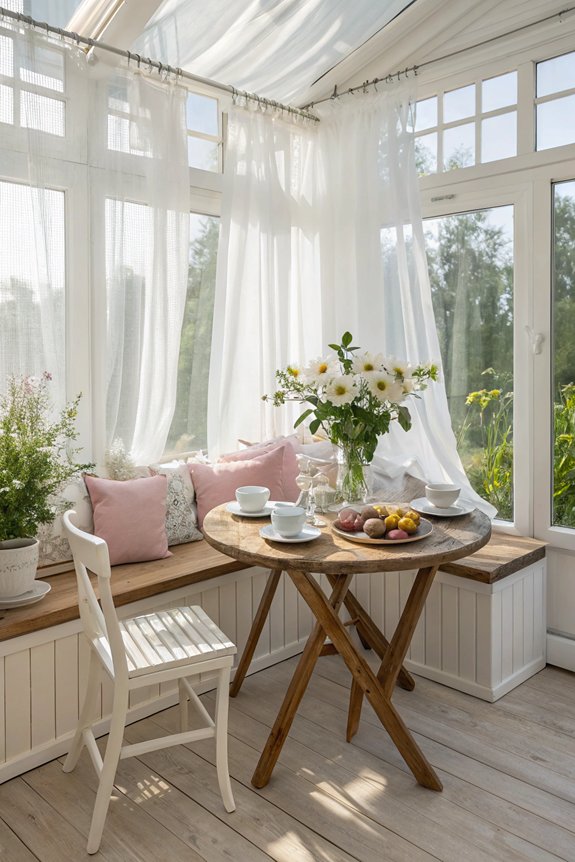bright airy sunroom retreat